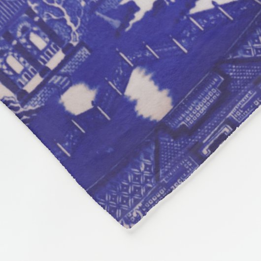 Wickeln Sie sich in Jahrhunderte der blauen Fleecedecke (Ecke)