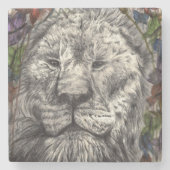 Wickeln Sie unter meinem Flügel-Löwe Orig Steinuntersetzer (Vorderseite)