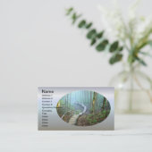 Wickelnde hölzerne Treppe durch das Holz Visitenkarte (Stehend Vorderseite)