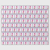 Wickelpapier für Girl Geschenkpapier (Flach)