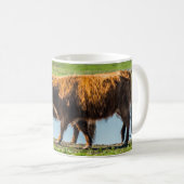 Wicken Fen Kühe Kaffeetasse (VorderseiteRechts)