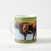 Wicken Fen Kühe Kaffeetasse (Vorderseite Links)
