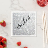 Wicken in Glitzern Halloween Napkin Serviette (Beispiel)