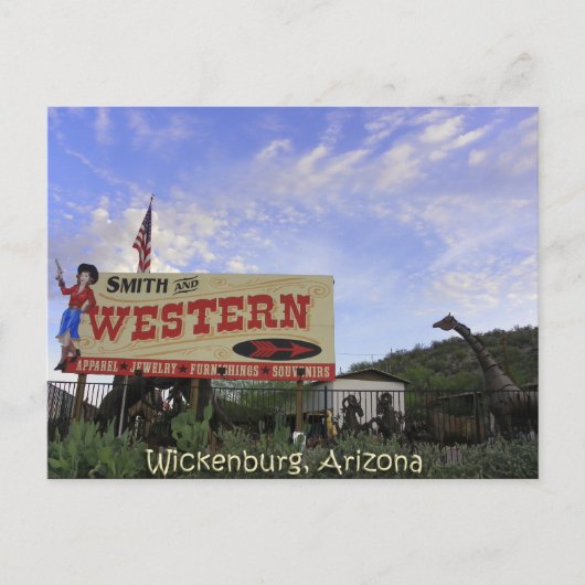 Wickenburg Arizona Postkarte (Vorderseite)