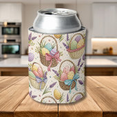 Wicker Basket Easter Eggs with Lavender Dosenkühler