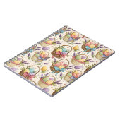 Wicker Basket Easter Eggs with Lavender Notizblock (Linke Seite)