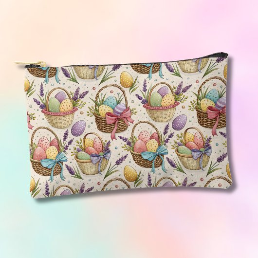Wicker Basket Easter Eggs with Lavender Zubehörtasche