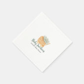 Wicker & Gipskraut - Seite Grün Serviette (Ecke)