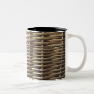Wicker ist verdreht zweifarbige tasse