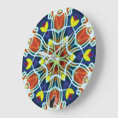 Wicker Kaleidoskop Große Wanduhr (Winkel)