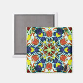 Wicker Kaleidoskop Magnet (Vorderseite/Rückseite)