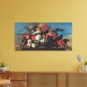 Wicker-Korb für Blume Leinwanddruck (Insitu (Wohnzimmer))