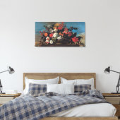Wicker-Korb für Blume Leinwanddruck (Insitu (Schlafzimmer))