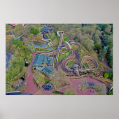 Wicker Man Drone Shot | Alton Towers Resort Poster (Vorne)