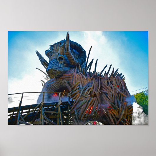 Wicker Man Statue | Alton Towers Resort Poster (Vorne)