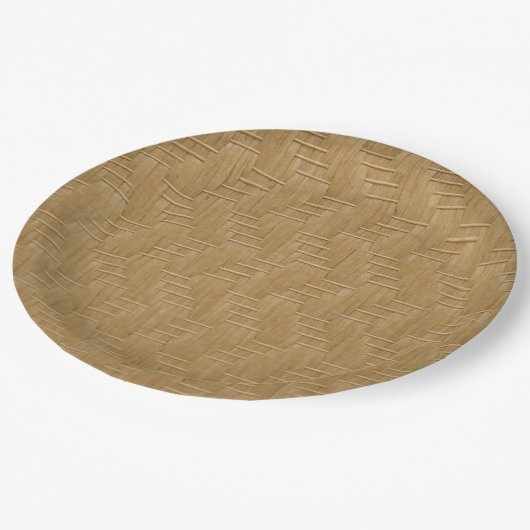 WICKER PATTERN PAPPTELLER (Schrägansicht)