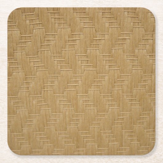 WICKER PATTERN RECHTECKIGER PAPPUNTERSETZER (Vorderseite)
