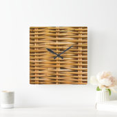 Wicker Quadratische Wanduhr (Zuhause)