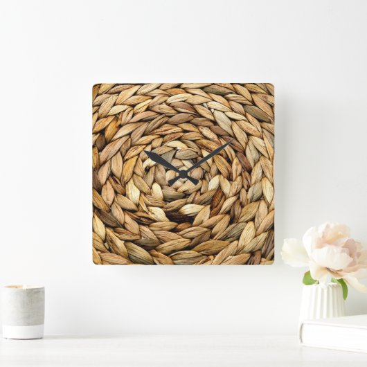 Wicker Quadratische Wanduhr (Zuhause)