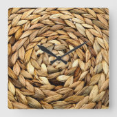 Wicker Quadratische Wanduhr (Vorderseite)