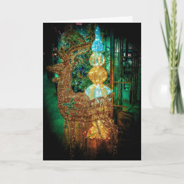 Wicker Reindeer Christmas Card Feiertagskarte