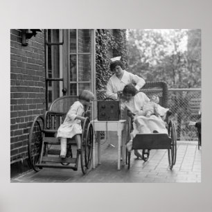 Wicker Rollstühle, 20er Poster