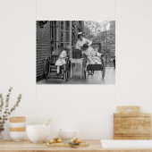 Wicker Rollstühle, 20er Poster (Küche)