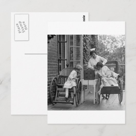 Wicker Rollstühle, 20er Postkarte (Vorne/Hinten)