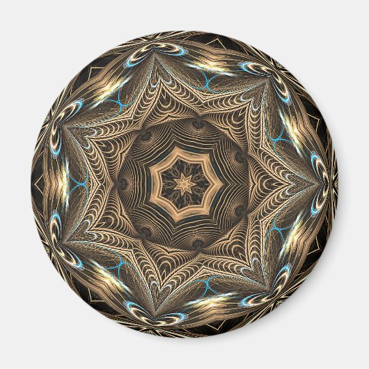 Wicker Star Mandala ・ Magnet (Vorne)