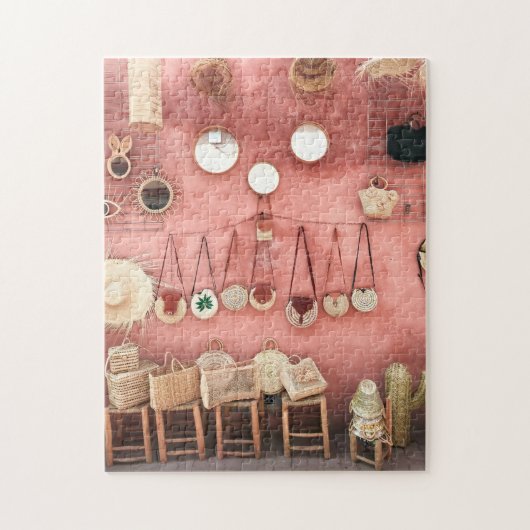 Wicker & Straw Market Shop Puzzle (Vertikal)
