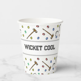 Wicket Cool Croquet Garden Party Pack Picnic Pappbecher