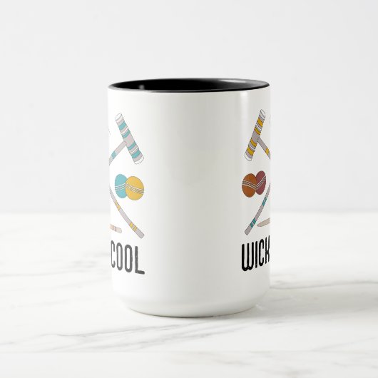 Wicket Coole lustige Croquet-Spieler Tasse (Zentrum)