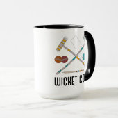 Wicket Coole lustige Croquet-Spieler Tasse (VorderseiteRechts)
