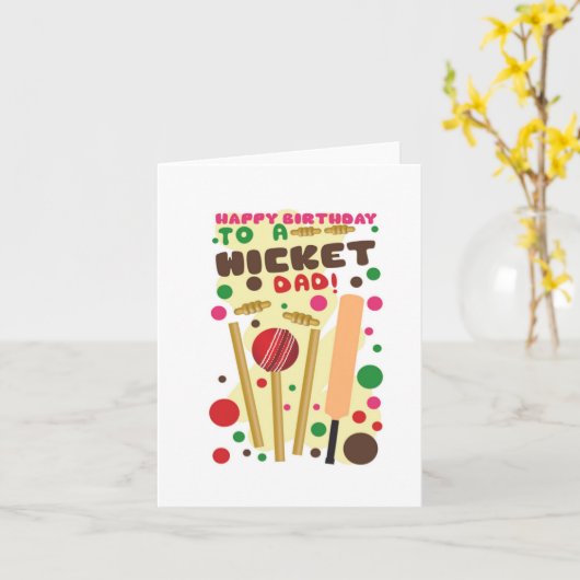 Wicket Vater Funny Birthday Card Karte (Gelbe Blume)