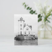 Wickford Harbor Lighthouse Postkarte (Stehend Vorderseite)