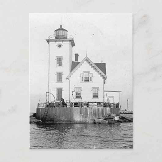 Wickford Harbor Lighthouse Postkarte (Vorderseite)