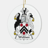 Wickham Familienwappen Keramikornament (Links)