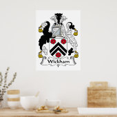 Wickham Familienwappen Poster (Küche)
