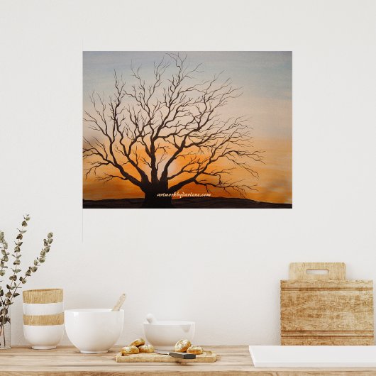 WICKIERTER BAUM POSTER (Küche)