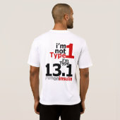 Wicking - der Typ- 1diabetesc$hälfte-marathoner T-Shirt (Schwarz voll)