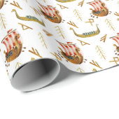 Wickinger Geburtstag Geschenkpapier Jungen 1–7 (Rolleneckpunkt)