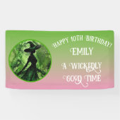 Wicklerisch gut Rosa Rosa glücklich Geburtstag Banner (Horizontal)