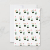 Wicklerisch Niedliche Grüne Hexe Halloween Geburts Dankeskarte (Rückseite)