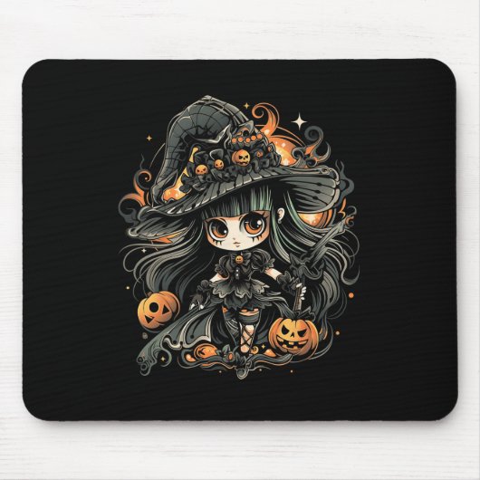 Wicklerisch verzaubert Halloween Art Mousepad (Vorne)