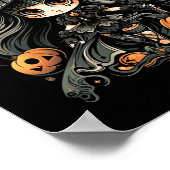 Wicklerisch verzaubert Halloween Art Poster (Ecke)