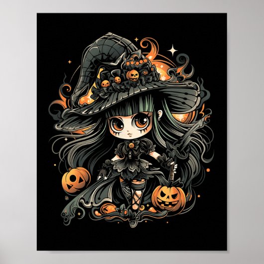 Wicklerisch verzaubert Halloween Art Poster (Vorne)