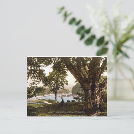 Wicklow Irland, Thomas Moore Avoca Gedicht Postkarte (Stehend Vorderseite)