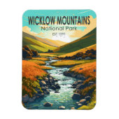 Wicklow Mountains National Park Irland Fluss Art Magnet (Vertikal)