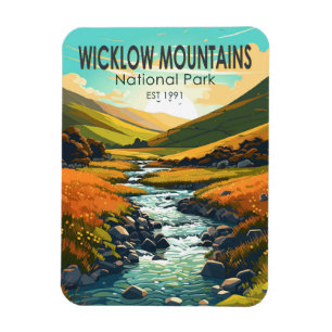 Wicklow Mountains National Park Irland Fluss Art Magnet