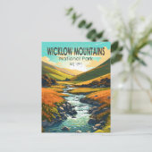 Wicklow Mountains National Park Irland Fluss Art Postkarte (Stehend Vorderseite)